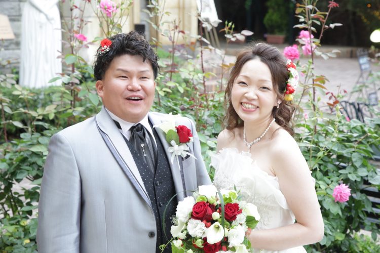 ニコニコ笑顔の結婚式(^-^)