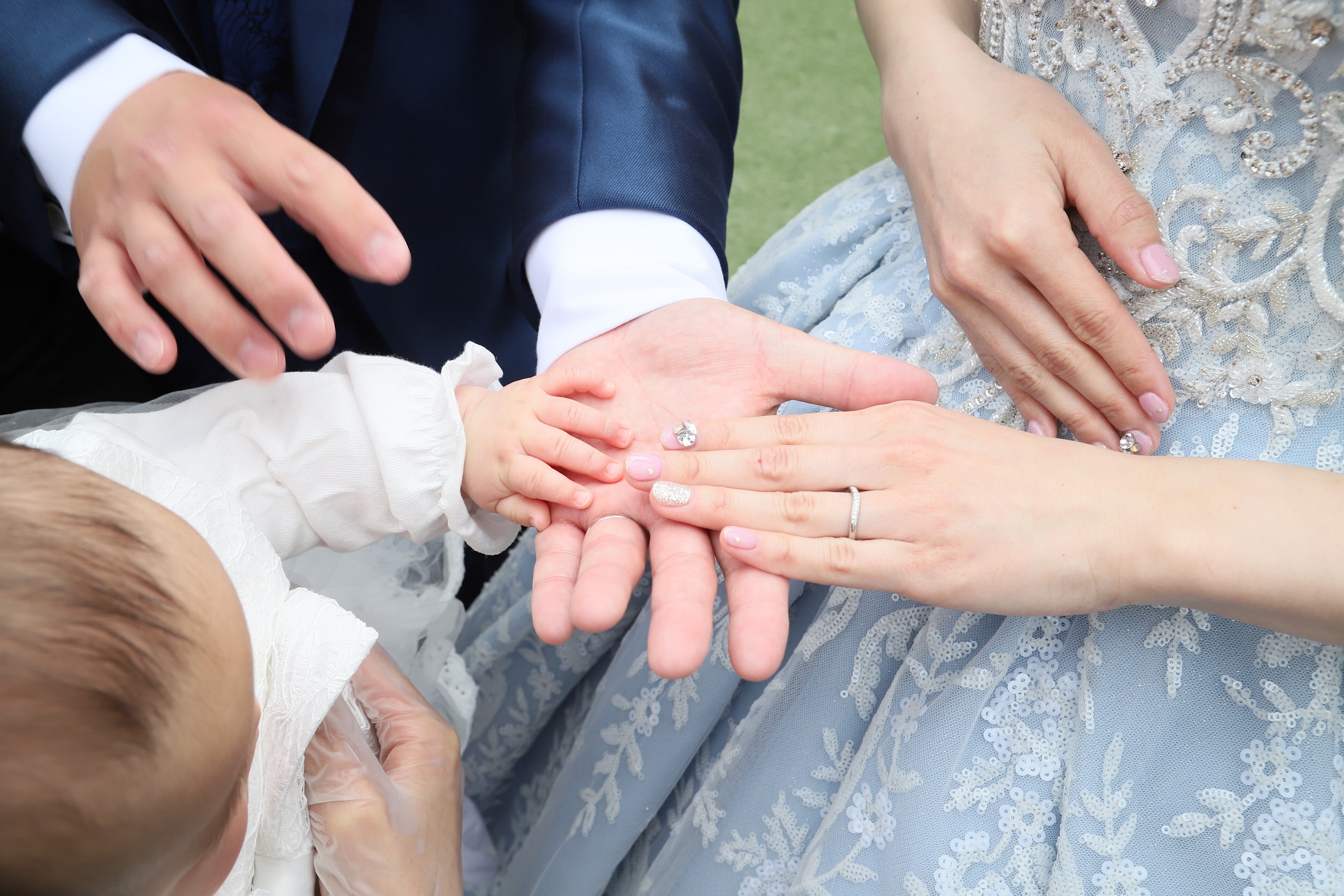 子供と一緒の結婚式